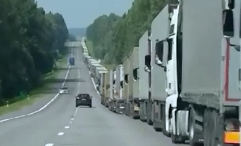 пробки на границе с Литвой